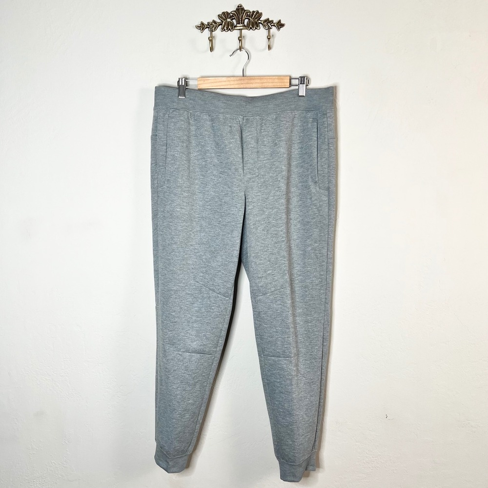 VRST Pinnacle Fleece Jogger Mens Size Large Mid Grey Heather Slim Fit New